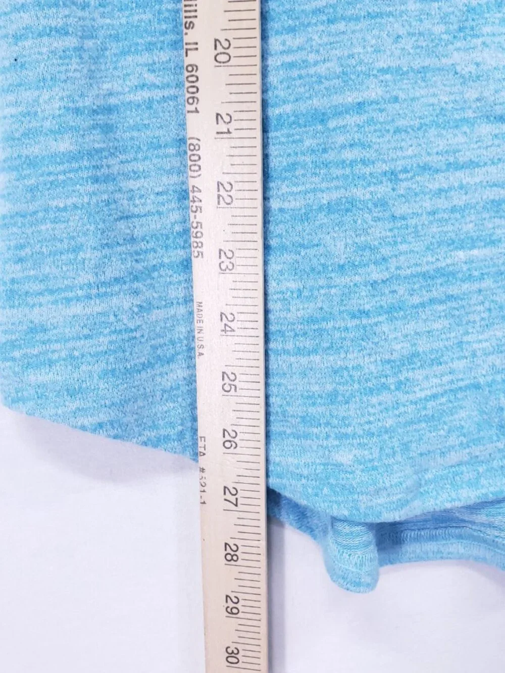 Aamikast Soft Pajamas Set Top and Pants Sleepwear Loungewear Blue Size M